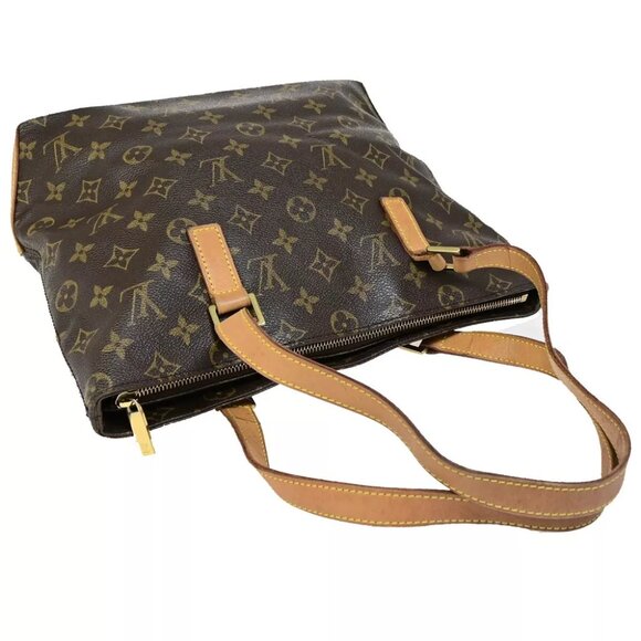 LOUIS VUITTON Cabas Piano Shoulder Bag Monogram Leather Brown - Picture 5 of 7